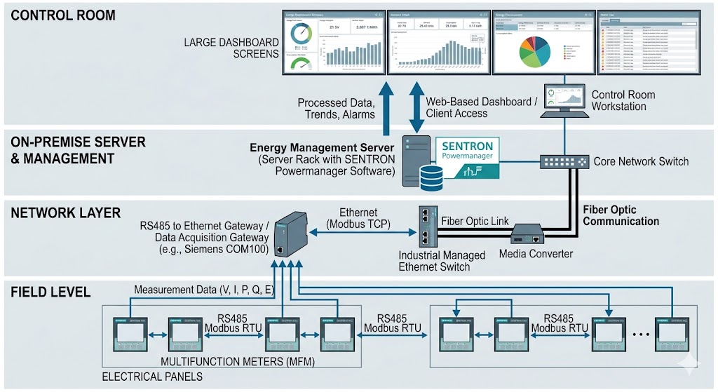On-premise EMS architecture diagram